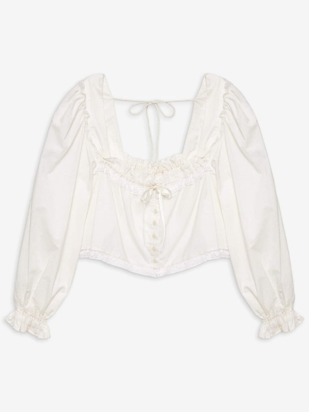 For Love & Lemons Venetia Sleep Top Vintage Cream S